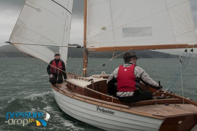 Peter Jeal's Polperro notched another ace in his belt in the Folkboat division and hold a 3-6 point lead over Nordic Star in the season series. - 2015 GGYC Manuel Fagundes Seaweed Soup Regatta © Erik Simonson www.pressure-drop.us http://www.pressure-drop.us